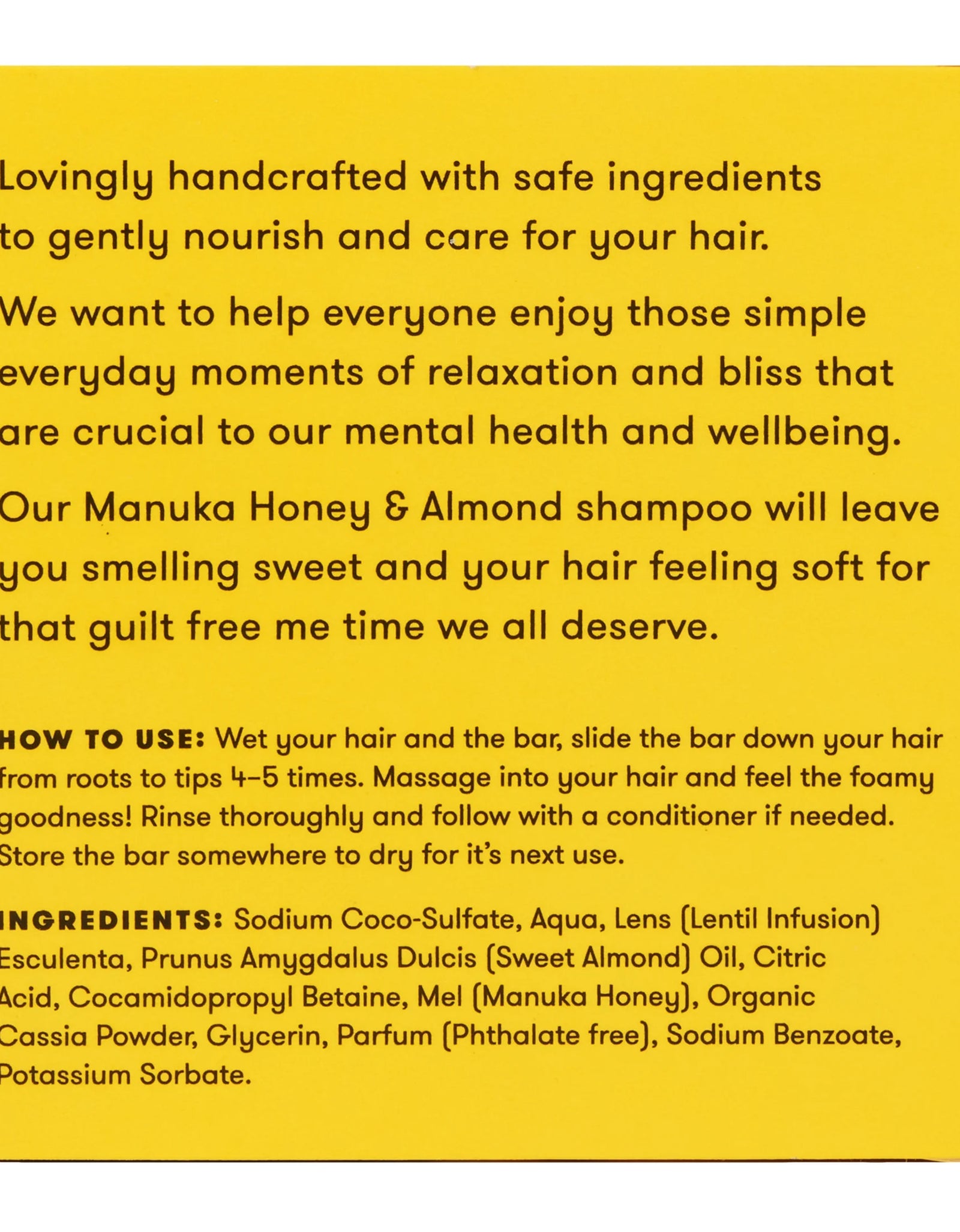 Shampoo Bar Manuka Honey & Almond for Regular Hair 2.29Oz
