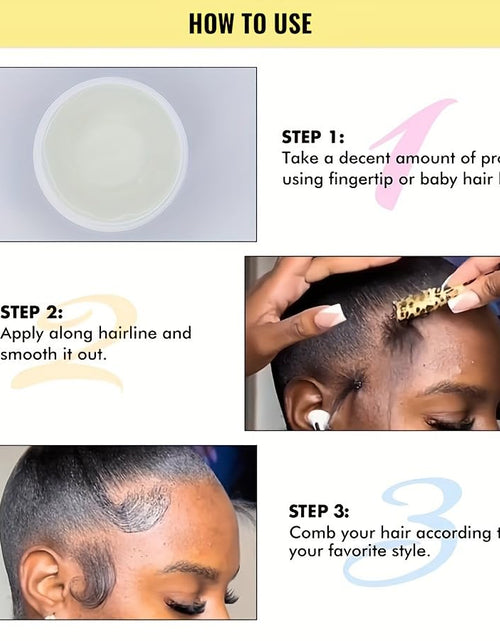 Load image into Gallery viewer, GZE Black Castor Oil Edge Gel Extra Hold Braid, Loc, Twist - Tames Frizz &amp; Controls Edges for Women 4C Hair
