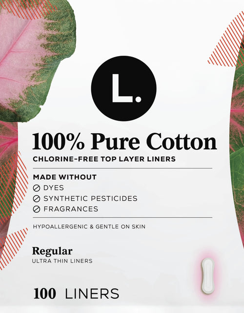 Load image into Gallery viewer, Ultra Thin Liners for Women, Regular, 100% Pure Cotton Top Layer 100 Ct
