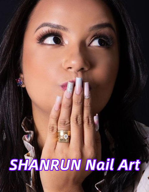 Load image into Gallery viewer, Pink Square Press on Nails Long &amp; Press on Toenails Set -  Flower French Fake Nails Press Ons Nail Art Tips Glue on Nails Full Cover False Toe Nails with Design Stick on Nails Acrylic Nail Kit
