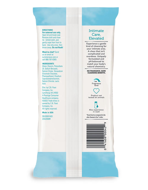 Load image into Gallery viewer, Summer’S Eve Fragrance Free Gentle Daily Feminine Wipes, Removes Odor, Ph Balanced, 32 Ct
