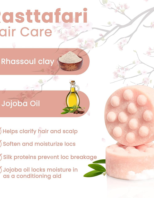 Load image into Gallery viewer, Rastta Locs Organic Loc Shampoo Bar with Conditioners Made for Locs, Braid, Dreadlocks – Remove Product Buildup &amp; Residue Simply with the Aid of Rhassoul Clay. Sulfate and Silicone Free (4Oz/120G)
