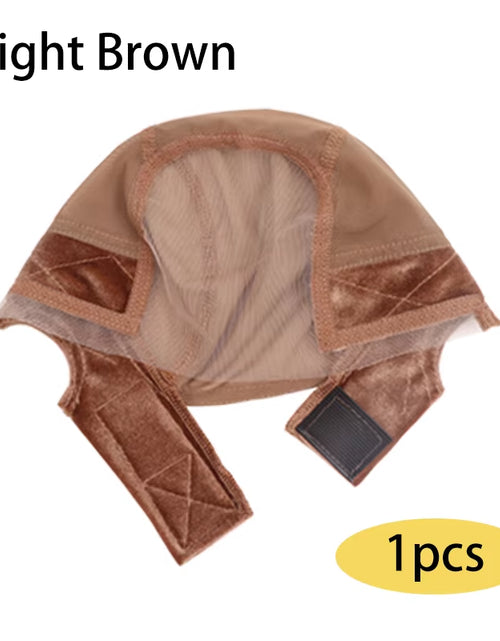 Load image into Gallery viewer, Female Headband Wig Cap Hd Lace Wig Cap for Wig Making U Part Wig Caps with Adjustable Velvet Wig Grip to Wear Wig Nude Hair Net
