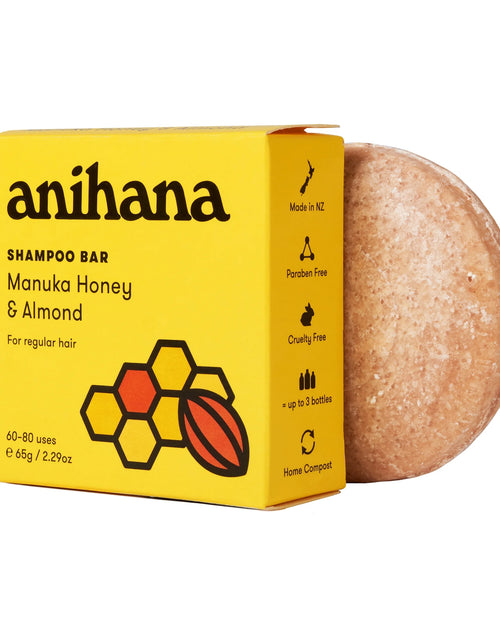 Load image into Gallery viewer, Shampoo Bar Manuka Honey &amp; Almond for Regular Hair 2.29Oz
