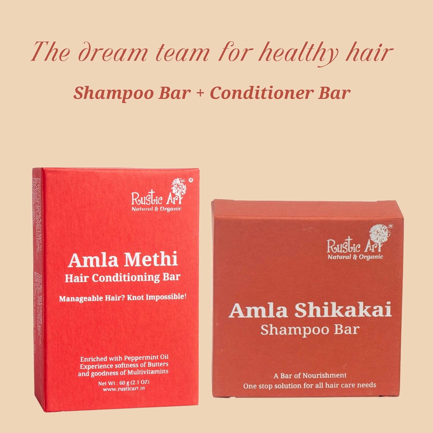 Amla Shikakai Organic Shampoo Bar | Methi (Fenugreek), Ginger, Mango Butter | Detangles | Sulfate, Paraben & Added Fragrance Free | Natural & Organic Essential for Women & Men | 2.65 Oz