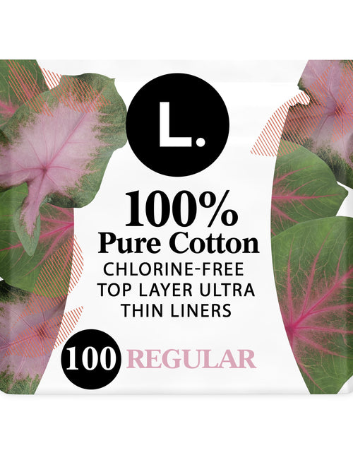 Load image into Gallery viewer, Ultra Thin Liners for Women, Regular, 100% Pure Cotton Top Layer 100 Ct
