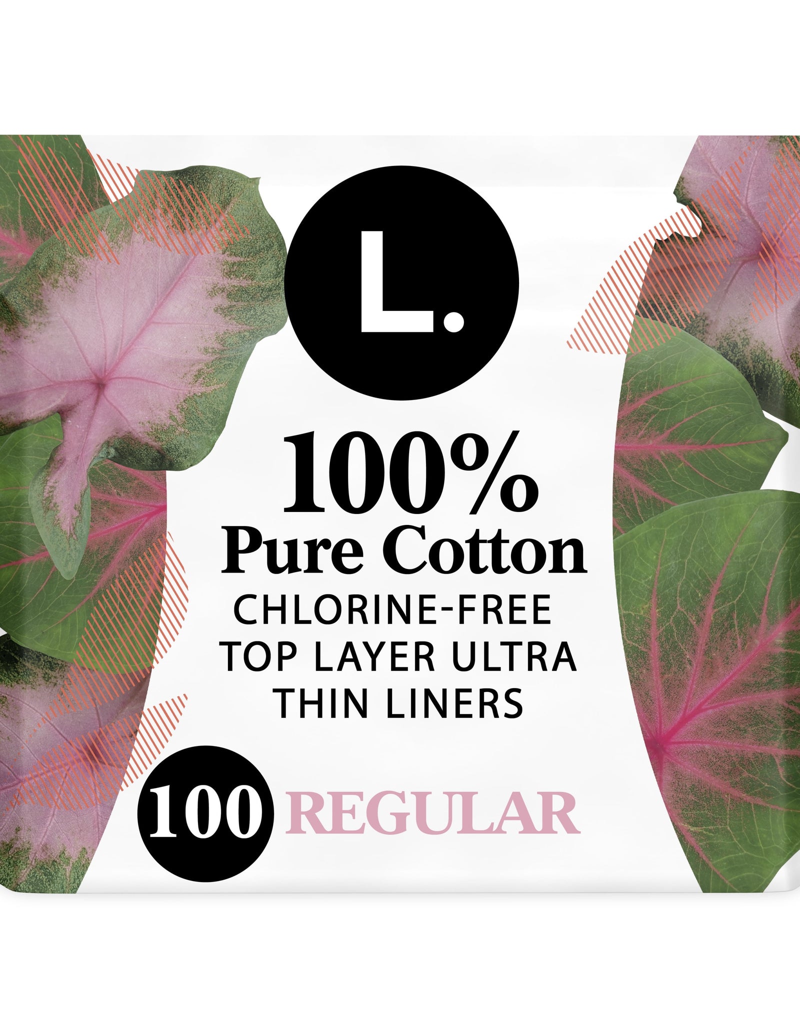 Ultra Thin Liners for Women, Regular, 100% Pure Cotton Top Layer 100 Ct