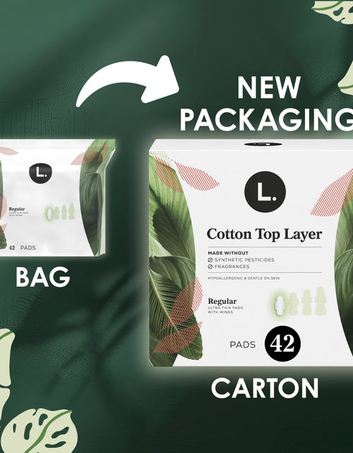 Load image into Gallery viewer, Ultra Thin Pads for Women, Regular, 100% Pure Cotton Top Layer 42 Ct
