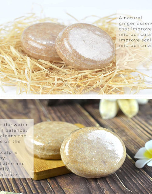 Load image into Gallery viewer, Ginger Shampoo Bar for Hair Regrowth and Growth - 3 Pcs Natural Organic Soap Bar Promotes Hair Growth
