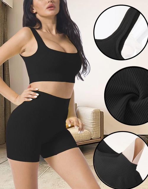 Load image into Gallery viewer, Workout Sets for Women 2 Piece, Cute YOGA Workout Set, Two Piece Workout Outfits,2 Pack
