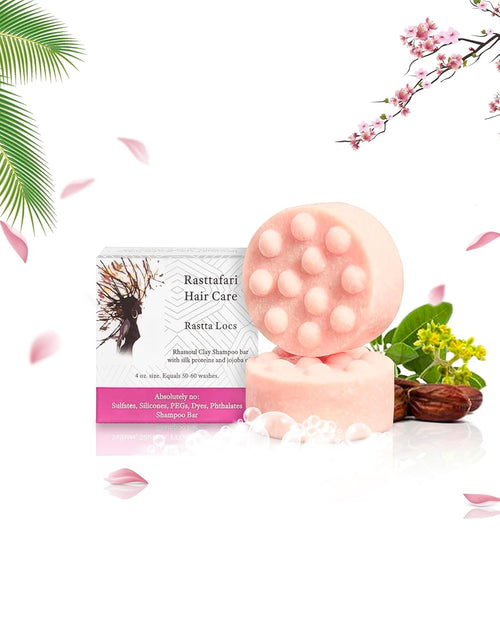 Load image into Gallery viewer, Rastta Locs Organic Loc Shampoo Bar with Conditioners Made for Locs, Braid, Dreadlocks – Remove Product Buildup &amp; Residue Simply with the Aid of Rhassoul Clay. Sulfate and Silicone Free (4Oz/120G)
