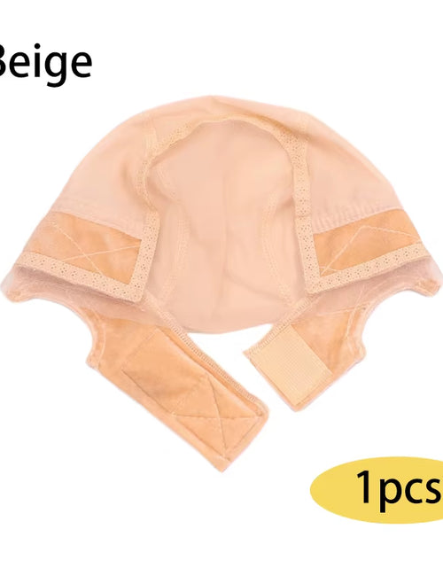 Load image into Gallery viewer, Female Headband Wig Cap Hd Lace Wig Cap for Wig Making U Part Wig Caps with Adjustable Velvet Wig Grip to Wear Wig Nude Hair Net
