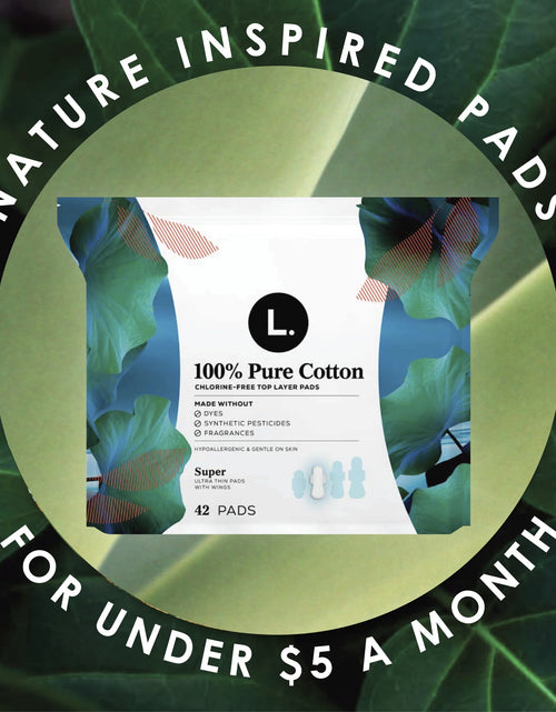 Load image into Gallery viewer, Ultra Thin Pads for Women, Regular, 100% Pure Cotton Top Layer 42 Ct
