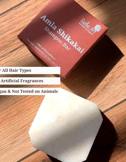 Load image into Gallery viewer, Amla Shikakai Organic Shampoo Bar | Methi (Fenugreek), Ginger, Mango Butter | Detangles | Sulfate, Paraben &amp; Added Fragrance Free | Natural &amp; Organic Essential for Women &amp; Men | 2.65 Oz
